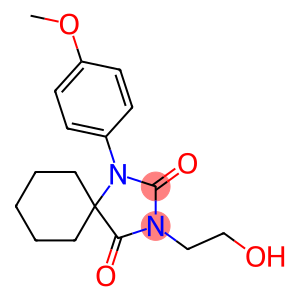 3-(2-Hydroxyethyl)-1-(p-methoxyphenyl)-1,3-diazaspiro[4.5]decane-2,4-dione