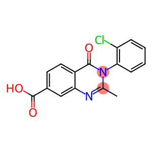 3-(2-Chlorophenyl)-2-methyl-4-oxo-3,4-dihydro-7-quinazolinecarboxylic  acid