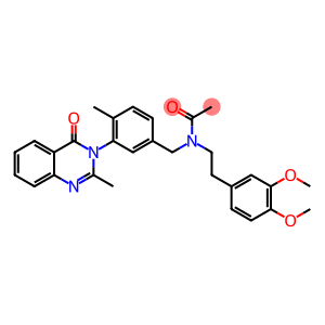 N-[2-(3,4-dimethoxyphenyl)ethyl]-N-[[4-methyl-3-(2-methyl-4-oxo-quinaz olin-3-yl)phenyl]methyl]acetamide