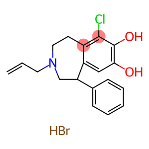 6-Chloro-2,3,4,5-tetrahydro-1-phenyl-3-(2-propen-1-yl)-1H-3-benzazepine-7,8-diol hydrobromide