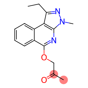 2-Propanone, 1-((1-ethyl-3-methyl-3H-pyrazolo(3,4-c)isoquinolin-5-yl)o xy)-