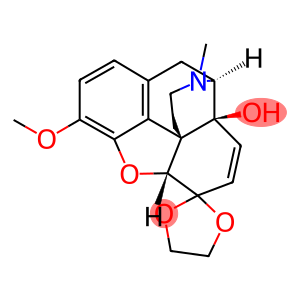 7,8-Didehydro-4,5α-epoxy-14-hydroxy-3-methoxy-17-methylmorphinan-6-one ethylene acetal