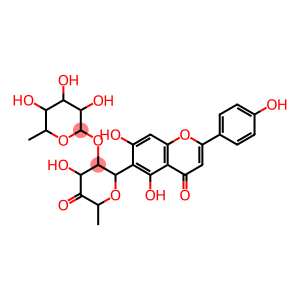 xylo-3-Hexulose, 2,6-anhydro-1-deoxy-5-O-(6-deoxy-α-L-mannopyranosyl)-6-C-[5,7-dihydroxy-2-(4-hydroxyphenyl)-4-oxo-4H-1-benzopyran-6-yl]-