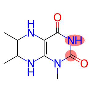 2,4(1H,3H)-Pteridinedione, 5,6,7,8-tetrahydro-1,6,7-trimethyl-