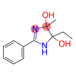 1H-Imidazole-4,5-diol, 4-ethyl-4,5-dihydro-5-methyl-2-phenyl- (9CI)