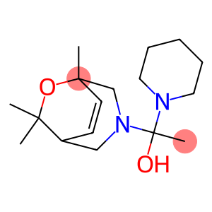 1-(1-piperidyl)-1-(1,9,9-trimethyl-8-oxa-3-azabicyclo[3.2.2]non-6-en-3 -yl)ethanol