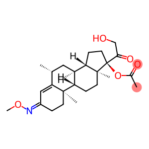 Pregn-4-ene-3,20-dione, 17-(acetyloxy)-21-hydroxy-6-methyl-, 3-(O-methyloxime), (6β)- (9CI)