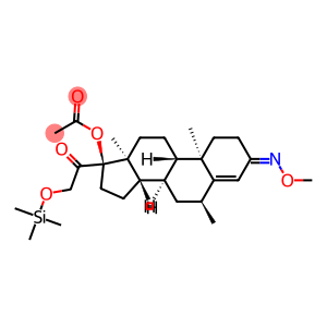 17-Acetoxy-3-methoxyimino-6α-methyl-21-[(trimethylsilyl)oxy]pregn-4-en-20-one