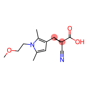 2-氰基-3-[1-(2-甲氧基乙基)-2,5-二甲基-1h-吡咯-3-基]丙-2-烯酸