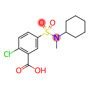 2-Chloro-5-[cyclohexyl(methyl)sulfamoyl]benzoic acid