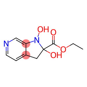 1H-Pyrrolo[2,3-c]pyridine-2-carboxylic acid, 2,3-dihydro-1,2-dihydroxy-, ethyl ester (9CI)