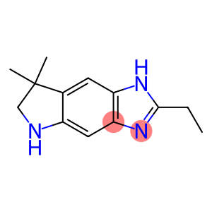 Pyrrolo[2,3-f]benzimidazole, 2-ethyl-1,5,6,7-tetrahydro-7,7-dimethyl- (9CI)