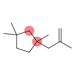 Cyclopentane, 1,1,3-trimethyl-3-(2-methyl-2-propen-1-yl)-