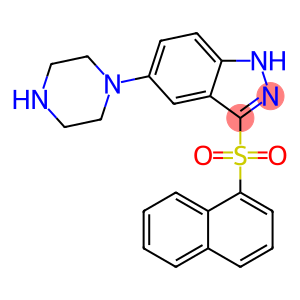 3-naphthalen-1-ylsulfonyl-5-piperazin-1-yl-2H-indazole