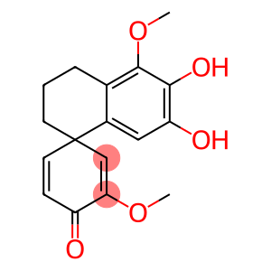 3',4'-Dihydro-6',7'-dihydroxy-3,5'-dimethoxyspiro[2,5-cyclohexadiene-1,1'(2'H)-naphthalen]-4-one