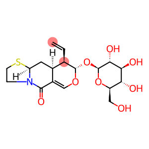 9α-Vinyl-8β-(β-D-glucopyranosyloxy)-2,3,9,9aβ,10,10aβ-hexahydro-5H,8H-pyrano[4,3-d]thiazolo[3,2-a]pyridin-5-one