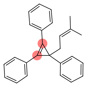 [1-(3-methyl-2-butenyl)-2,3-diphenyl-2-cyclopropen-1-yl]benzene
