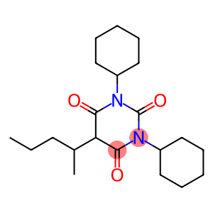 1,3-Dicyclohexyl-5-(1-methylbutyl)barbituric acid