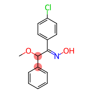 Ethanone, 1-(4-chlorophenyl)-2-methoxy-2-phenyl-, oxime, (E)- (9CI)