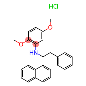1-Naphthalenemethanamine,N-(2,5-dimethoxyphenyl)-a-(phenylmethyl)-, hydrochloride (1:1)