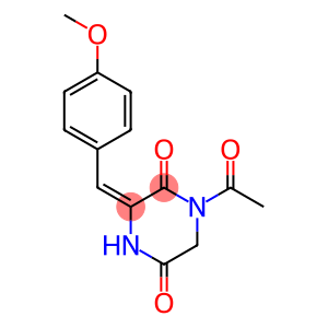 (3E)-1-acetyl-3-[(4-methoxyphenyl)methylidene]piperazine-2,5-dione