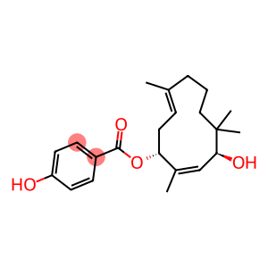 4-Hydroxybenzoic acid 2,5,5,9-tetramethyl-4-hydroxy-2,9-cycloundecadien-1-yl ester