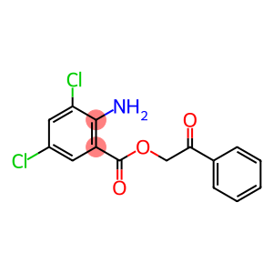 2-OXO-2-PHENYLETHYL 2-AMINO-3,5-DICHLOROBENZENECARBOXYLATE