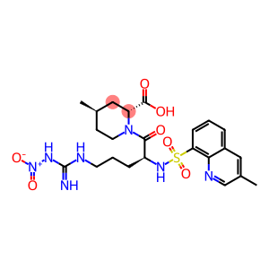 (2R,4R)-1-[(2S)-5-[[亚氨基(硝基氨基)甲基]氨基]-2-[[(3-甲基-8-喹啉基)磺酰基]氨基]-1-氧代戊基]-4-甲基-2-哌啶甲酸