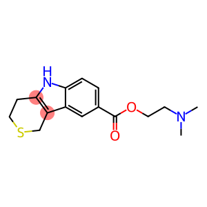 Thiopyrano[4,3-b]indole-8-carboxylic acid, 1,3,4,5-tetrahydro-, 2-(dimethylamino)ethyl ester