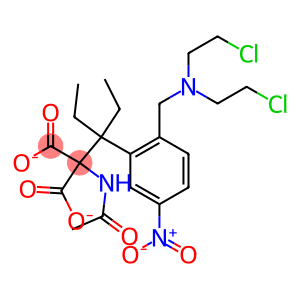 (乙酰氨基){[2-((双(2-氯乙基)氨基)甲基)-5-硝基苯基]甲基}丙二酸二乙酯