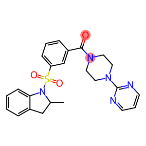 Methanone, [3-[(2,3-dihydro-2-methyl-1H-indol-1-yl)sulfonyl]phenyl][4-(2-pyrimidinyl)-1-piperazinyl]-