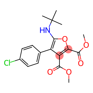 2,3-Furandicarboxylic  acid,  4-(4-chlorophenyl)-5-[(1,1-dimethylethyl)amino]-,  dimethyl  ester  (9CI)