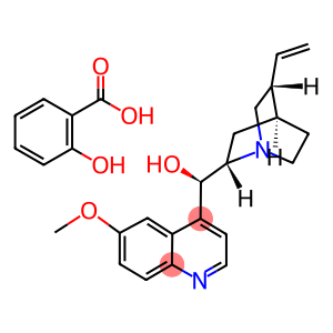 A-(6-METHOXY-4-QUINOLYL)-5-VINYL-2-QUINUCLIDINE-METHANOL SALICYLATE