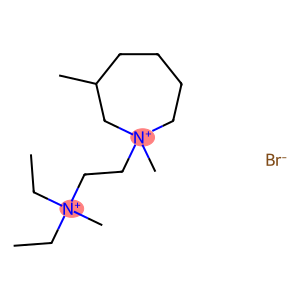1H-Azepinium,1-[2-(diethylmethylammonio)ethyl]hexahydro-1,3-dimethyl-, bromide (1:2)