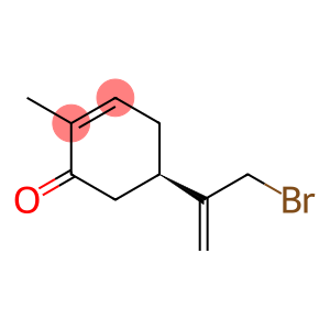2-Cyclohexen-1-one, 5-[1-(bromomethyl)ethenyl]-2-methyl-, (5R)-