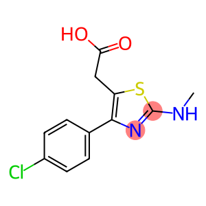 [4-(4-Chloro-phenyl)-2-methylamino-thiazol-5-yl]-acetic acid