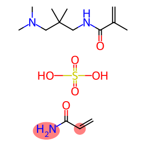 2-Propenamide,N-[3-(dimethylamino)-2,2-dimethylpropyl]-2-methyl-,sulfate(2:1),polymerwith2-propenamide