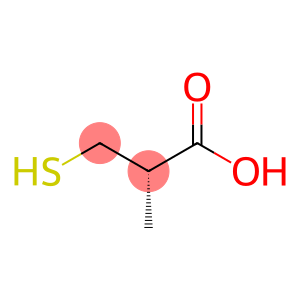 (2S)-2-methyl-3-sulfanylpropanoic acid, (S)-3-mercapto-2-methyl-propionic acid, (S)-3-mercapto-2-methylpropanoic acid, (S)-3-mercapto-2-methylpropanoicacid, 3-merkapto-2-D-methylpropanoic acid, 3-mercapto-2-methylpropionic acdi, 3-mercapto-2-methylpropionic acid