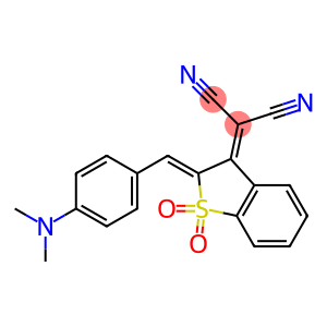 2-[2-[[4-(Dimethylamino)phenyl]methylene]benzo[b]thiophen-3(2H)-ylidene]propanedinitrile 1,1-dioxide