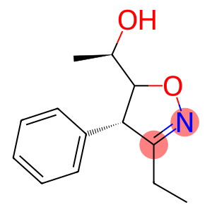 5-Isoxazolemethanol,3-ethyl-4,5-dihydro-alpha-methyl-4-phenyl-,(alphaR,4S)-(9CI)