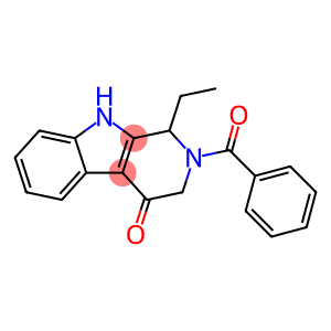 4H-Pyrido[3,4-b]indol-4-one, 2-benzoyl-1-ethyl-1,2,3,9-tetrahydro-