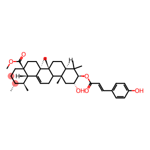 2α-Hydroxy-3β-[[3-(4-hydroxyphenyl)-1-oxo-2-propenyl]oxy]urs-12-en-28-oic acid methyl ester