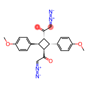 Ethanone, 1,1'-[2,4-bis(4-methoxyphenyl)-1,3-cyclobutanediyl]bis[2-diazo-, (1α,2α,3β,4β)- (9CI)