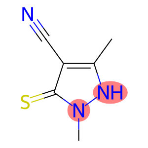 1H-Pyrazole-4-carbonitrile,2,5-dihydro-1,3-dimethyl-5-thioxo-(9CI)