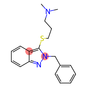 N,N-Dimethyl-3-[[2-benzyl-2H-indazol-3-yl]thio]-1-propanamine