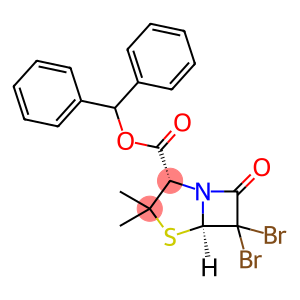 4-Thia-1-azabicyclo[3.2.0]heptane-2-carboxylic acid, 6,6-dibromo-3,3-dimethyl-7-oxo-, diphenylmethyl ester, (2S,5R)-
