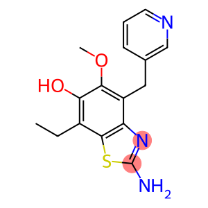 6-Benzothiazolol,  2-amino-7-ethyl-5-methoxy-4-(3-pyridinylmethyl)-