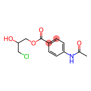 alpha-chlorohydrin mono-4-acetamidobenzoate