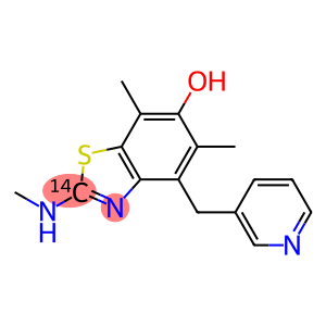 6-Benzothiazolol-2-14C,  5,7-dimethyl-2-(methylamino)-4-(3-pyridinylmethyl)-  (9CI)