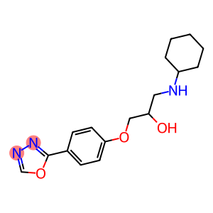 1-(cyclohexylamino)-3-[4-(1,3,4-oxadiazol-2-yl)phenoxy]-2-propanol